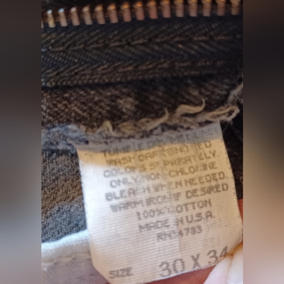 A Lee Vintage Men's Women's Unisex Black Jeans - Picture 6 of 6